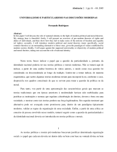 Abstracta 2 : 1 pp. 61 – 69, 2005 UNIVERSALISMO E
