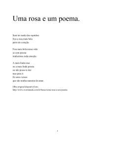 Uma rosa e um poema.
