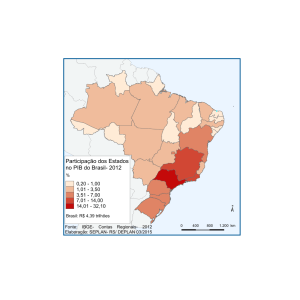 Participação dos Estados no PIB do Brasil