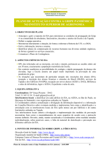 plano de contingência -síntese - Instituto Superior de Agronomia