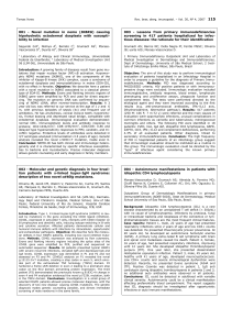 001 - Novel mutation in nemo (IKBKG) causing hipohydrotic