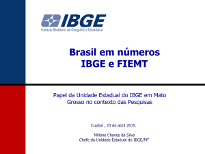 Brasil em números IBGE e FIEMT