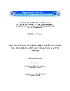 contribuições aos sistemas de recuperação de energia para