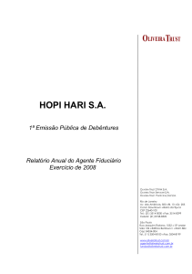 HOPI HARI SA - Oliveira Trust