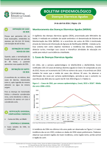 BOLETIM EPIDEMIOLÓGICO d Doenças Diarreicas Agudas