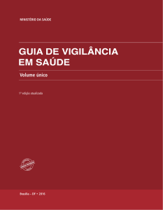 Guia de Vigilância em Saúde MS - Secretaria de Estado da Saúde