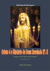 Cristo é o Mistério de Deus Revelado Nº. 8