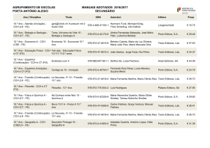 E. Secundário - Agrupamento de Escola Poeta António Aleixo