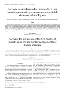 Software de simulações dos modelos Sir e Seir como