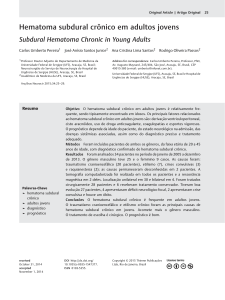Hematoma subdural crônico em adultos jovens