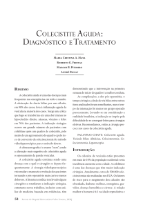 COLECISTITE AGUDA: DIAGNóSTICO ETRATAMENTO