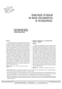 reabilitação vestibular em idosos com diagnóstico de vestibulopatias1