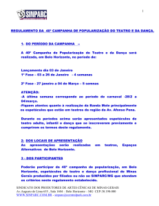 SINDICATO DOS PRODUTORES DE ARTES CÊNICAS DE MINAS