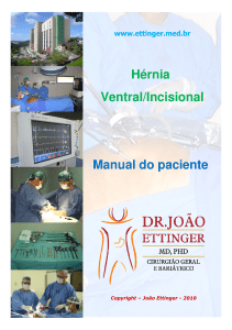 Hérnia Ventral/Incisional Manual do paciente