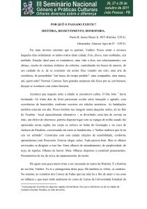 por quê o passado existiu? história, ressentimento