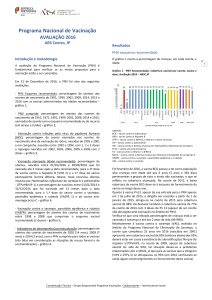 Relatório regional avaliação PNV 2016