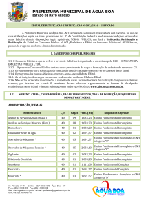 EDITAL DE CONCURSO PÚBLICO Nº 001/2016