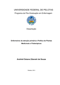 Enfermeiros da atenção primária e Política de Plantas Medicinais e