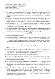 Oscilações Lineares - Universidade Federal de Pelotas