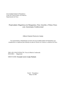 Propriedades Magnéticas de Manganitas, Fitas Amorfas e Filmes