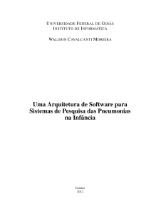 Uma Arquitetura de Software para Sistemas de - INF