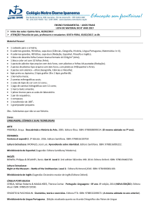 8º Ano - Colégio Notre Dame Ipanema