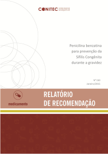 Penicilina benzatina para prevenção da Sífilis