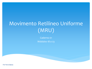 Movimento uniforme - Professor Almir