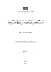 Uma investigação sobre a percepção do jogador em relação a