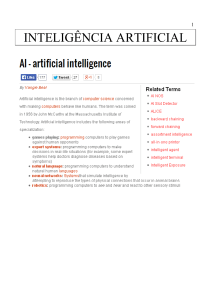 iat001 - Inteligência Artificial