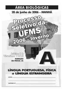 Processo Seletivo UFMS 2006