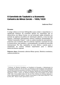 O Convênio de Taubaté e a Economia Cafeeira de Minas Gerais