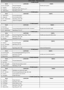 TAREFA DIÁRIA - TERÇA 18/11/2104 1º ANO (manhã)