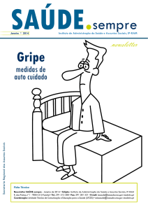 Newsletter - Gripe - Instituto de Administração da Saúde e Assuntos