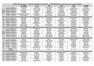 9º ANO 1º A 1ºB 2ºA 2ºB 3ºANO