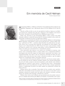 Em memória de Cecil Helman