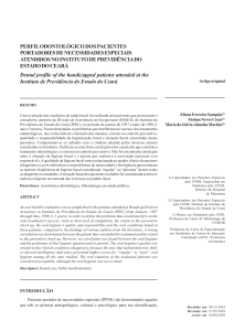 perfil odontológico dos pacientes portadores de