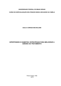 HIPERTENSÃO E DIABETES: ESTRATÉGIAS PARA MELHORAR A