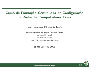 Curso de Formação Continuada de Configuração de Redes