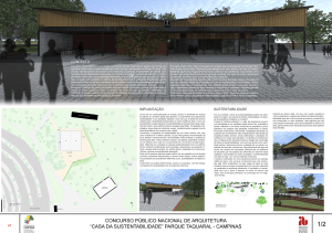 CONCURSO PÚBLICO NACIONAL DE ARQUITETURA "CASA DA