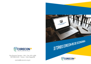 Folder da gincana de economia-2015 - CORECON-RS