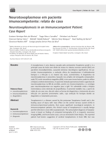 Neurotoxoplasmose em paciente imunocompetente: relato de caso