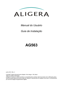 AG550 - Manual do Usu&aacute;rio