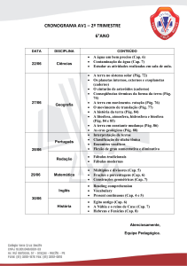 cronograma av1 – 2º trimestre 6°ano