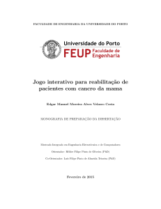 Jogo interativo para reabilitação de pacientes com cancro da mama