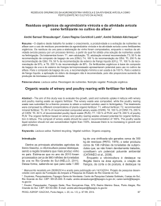 Resíduos orgânicos da agroindústria vinícola e da