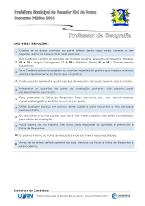 214 - Professor de Geografia (Divulgação em - Comperve