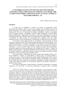 (lifschitz, 2006) e urbanização turística (luchiari, 1998)