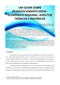 econômico regional: aspectos teóricos e históricos