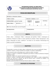 Geografia Urbana